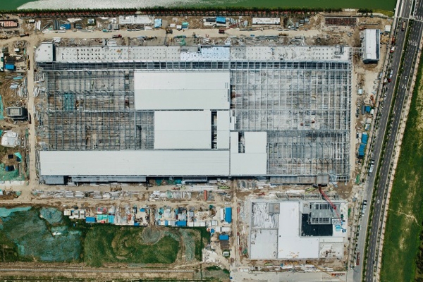 規模近40GWh!特斯拉上海儲能超級工廠建設進度近半