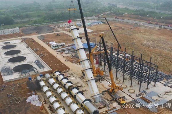 15.5億！四川明昉39萬噸/年碳酸酯項目一期核心設備安裝沖刺