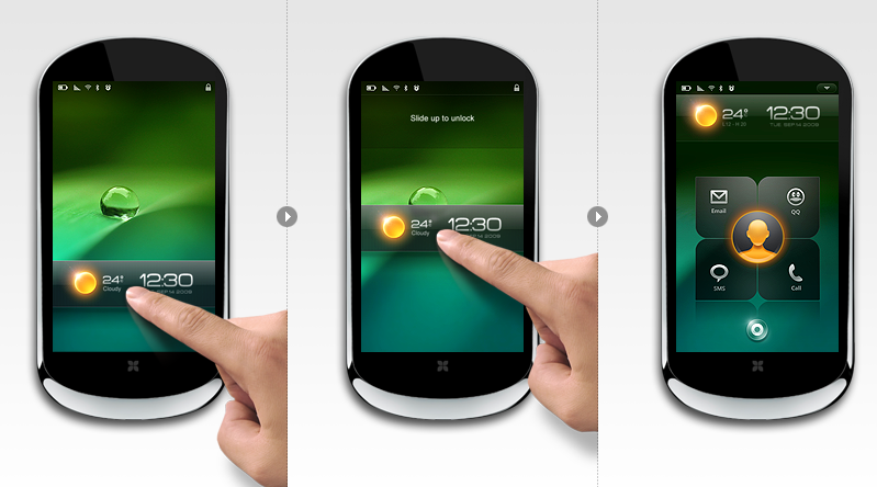 RIGO Design設計的聯想LePhone手機UI