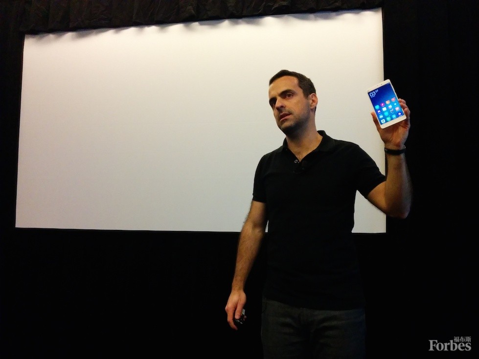 中國智能手機制造商小米國際業務副總裁雨果?巴拉 中國智能手機制造商小米國際業務副總裁雨果?巴拉