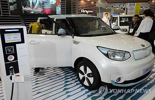 第二屆國際電動車博覽會在韓國國際會展中心開幕