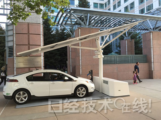 為EV進行100％可再生能源充電 全球首個可移動的獨立型太陽能車棚