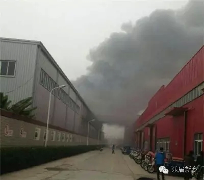 河南新鄉格瑞恩生產車間發生火災    具體起火原因未明