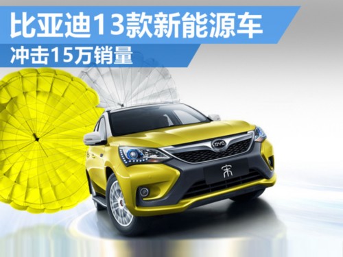 比亞迪布局13款新能源車 沖擊15萬銷量 比亞迪布局13款新能源車 沖擊15萬銷量