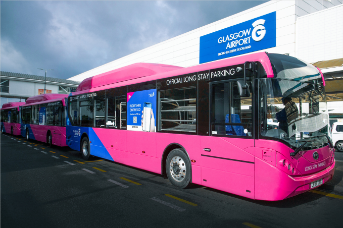 BYD ADL Enviro200EV 在格拉斯哥機(jī)場正式運(yùn)營 圖片來源：企業(yè)供圖