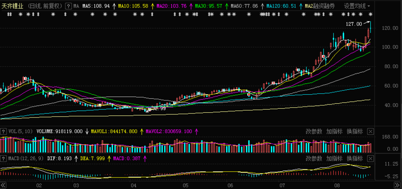 鹽湖提鋰概念全線爆發 天齊鋰業盤中股價再創新高 鋰鹽還能漲？