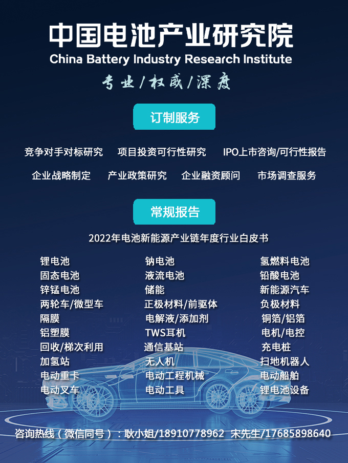 2022年電池新能源產業(yè)鏈行業(yè)白皮書詳細名單出爐