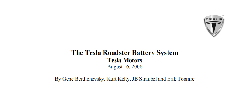 2006年8月特斯拉完成的電池系統(tǒng)技術(shù)白皮書及其中披露自行組裝的第一代roadster電池包 2006年8月特斯拉完成的電池系統(tǒng)技術(shù)白皮書及其中披露自行組裝的第一代roadster電池包