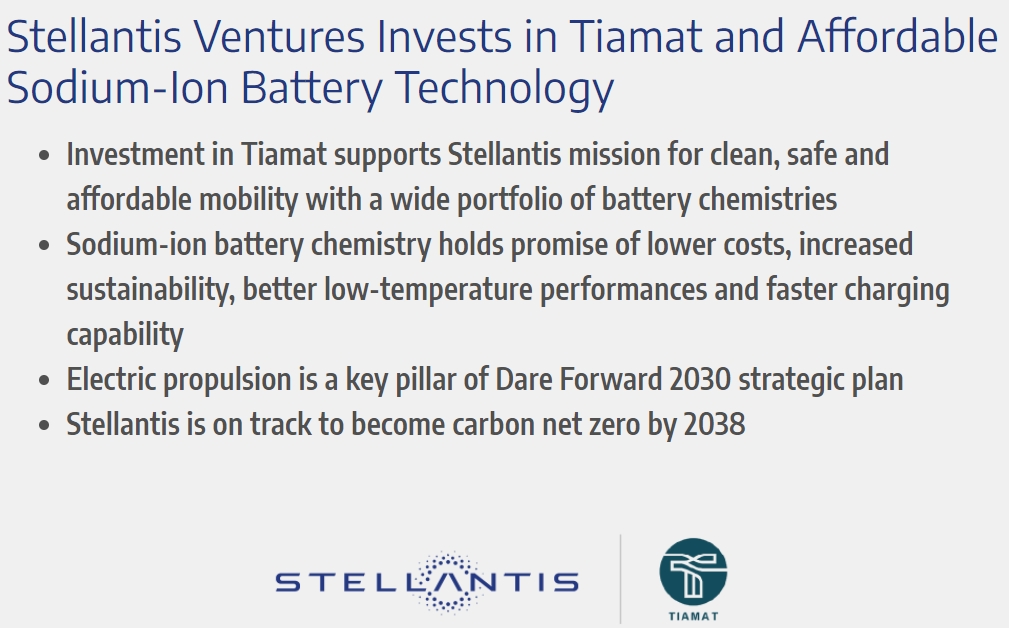 這一海外車企參投法國鈉電池初創(chuàng)公司1.5億歐元融資 這一海外車企參投法國鈉電池初創(chuàng)公司1.5億歐元融資