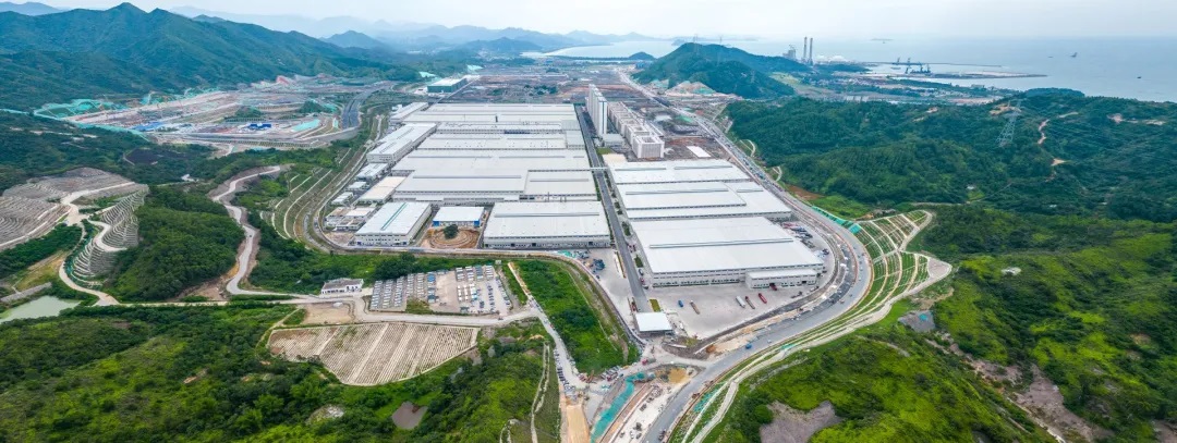 深汕比亞迪汽車工業園二期鳥瞰 深汕比亞迪汽車工業園二期鳥瞰