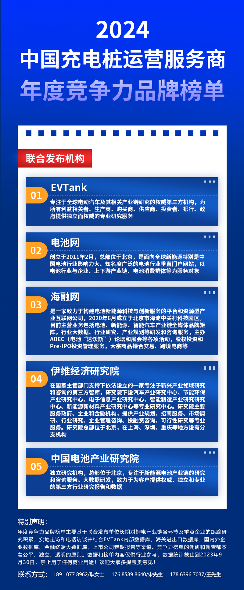 2024年中國充電樁運營服務商年度競爭力品牌榜單