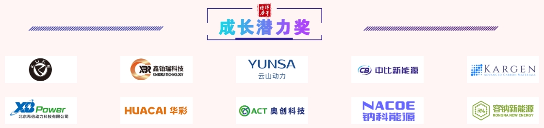 中國電池新能源行業成長潛力獎