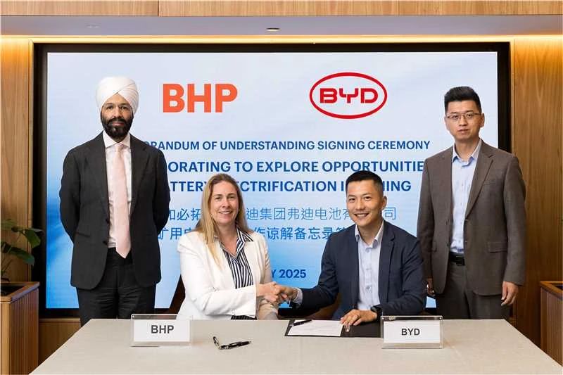 比亞迪/寧德時代同牽全球礦業巨頭!這次不為礦,為電池!